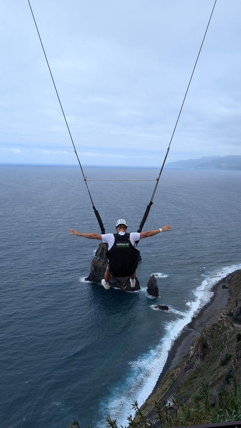 Zipline and adventure activities at Adrenaline X-Treme near Calheta